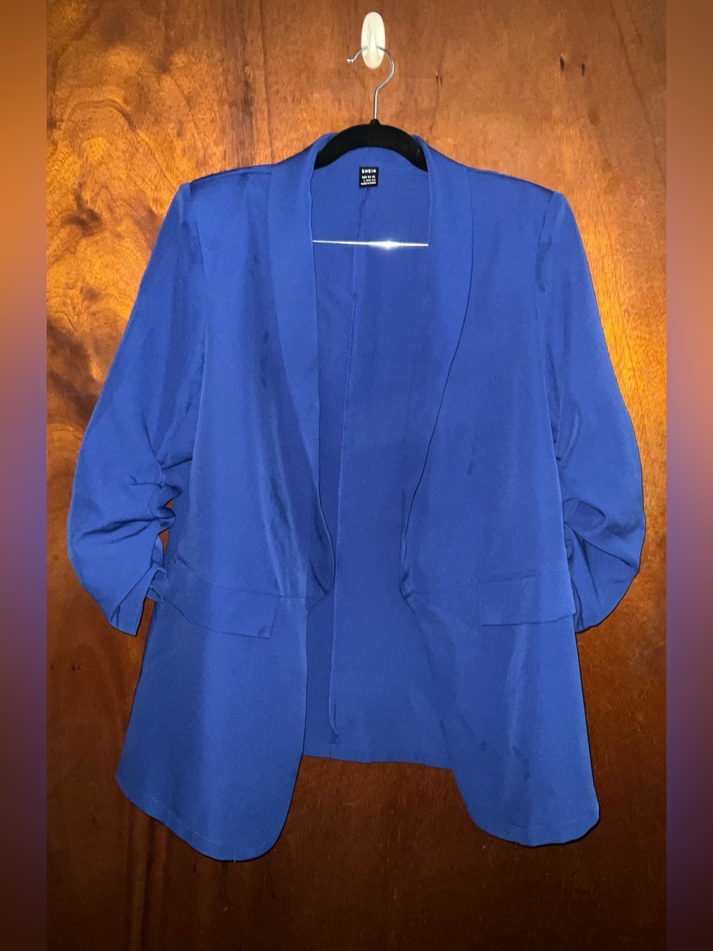 SHEIN Royal Blue Open-Front Blazer